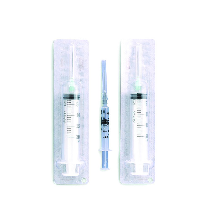 100 SIRINGHE ENDODONTICHE 2,5ML CON AGO 22G