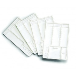 400 TRAY MONOUSO BIANCO - FONDO ZIGRINATO