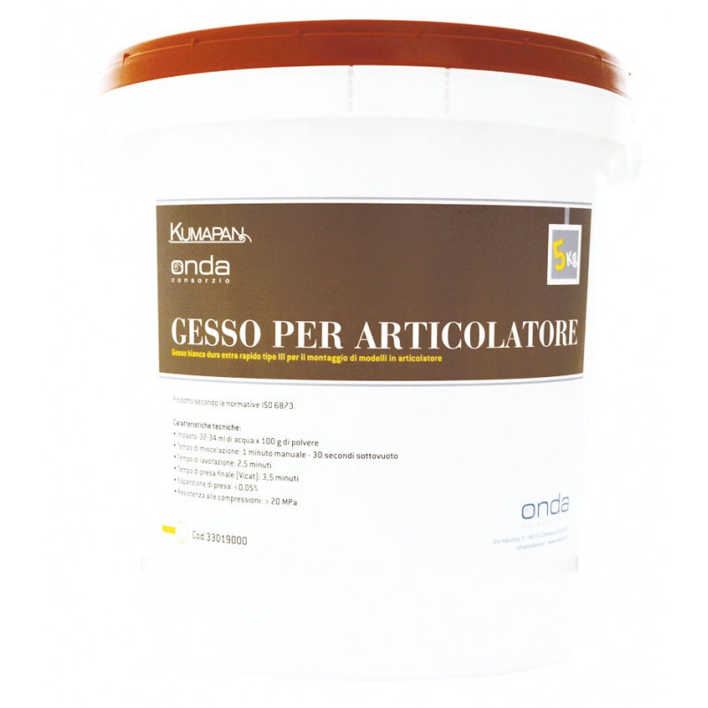 GESSO PER ARTICOLATORE 5 KG