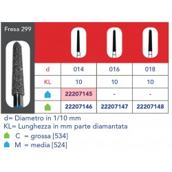 FRESE DIAMANTATE CONICA APPUNTITA (CHAMFER MODIFICATO)
