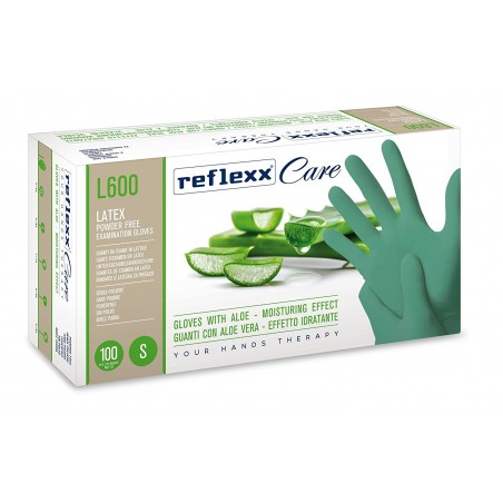 GUANTI LATTICE VERDI ALOE PFE SENZA POLVERE L600