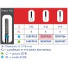 FRESE DIAMANTATE CILINDRICHE