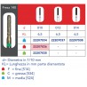 FRESE DIAMANTATE CILINDRO PUNTA ARROTONDATA