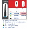 FRESE DIAMANTATE CONICHE A PUNTA ARROTONDATA