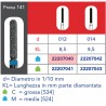 FRESE DIAMANTATE CILINDRO