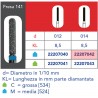 FRESE DIAMANTATE CILINDRO