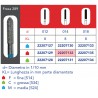 FRESE DIAMANTATE CILINDRO A PUNTA (CHAMFER PARALLELO)