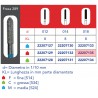 FRESE DIAMANTATE CILINDRO A PUNTA (CHAMFER PARALLELO)