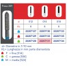 FRESE DIAMANTATE CILINDRO A PUNTA (CHAMFER PARALLELO)