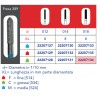 FRESE DIAMANTATE CILINDRO A PUNTA (CHAMFER PARALLELO)