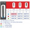 FRESE DIAMANTATE CILINDRO A PUNTA (CHAMFER PARALLELO)