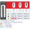FRESE DIAMANTATE CILINDRO A PUNTA (CHAMFER PARALLELO)