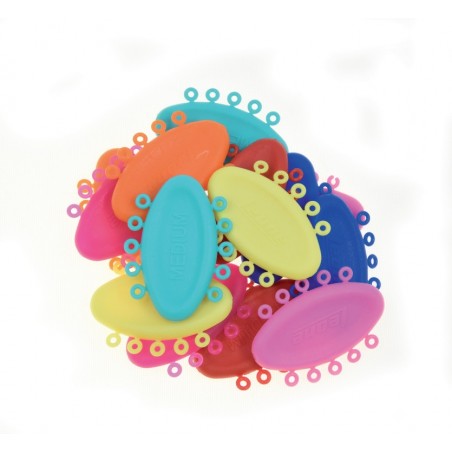 LEGATURE ELASTICHE TRASPARENTI E COLORATE, CONF.