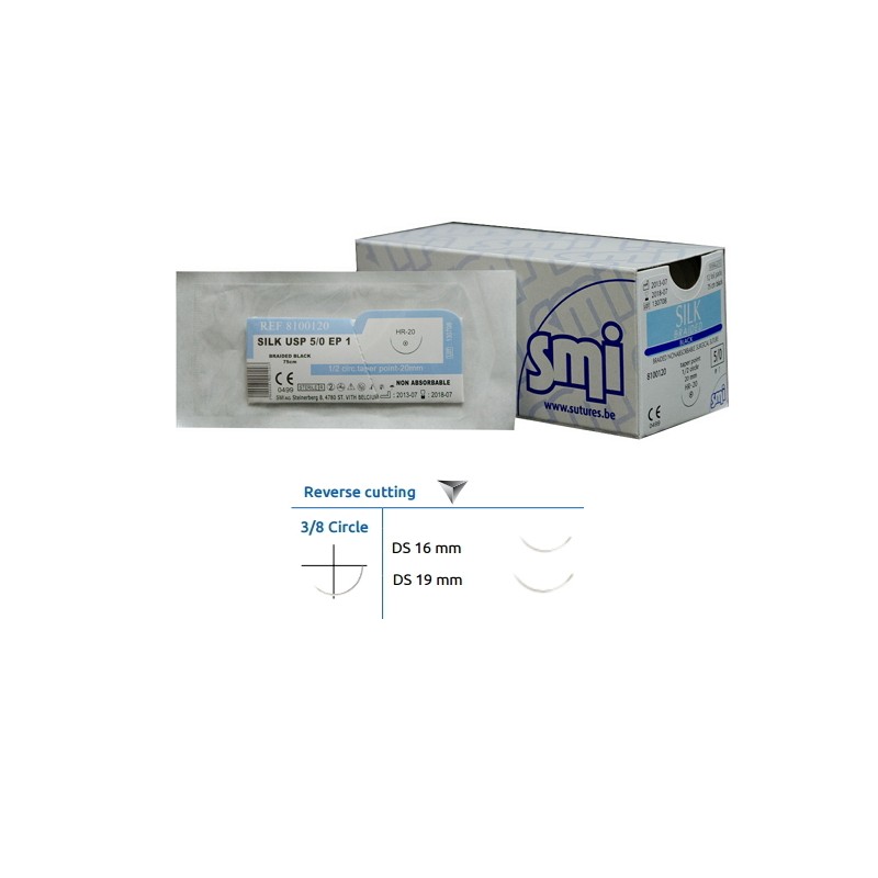 SUTURE POLYESTER 4/0 DS16 3/8C SUTURE POLYESTER 4/0 DS16 3/8C