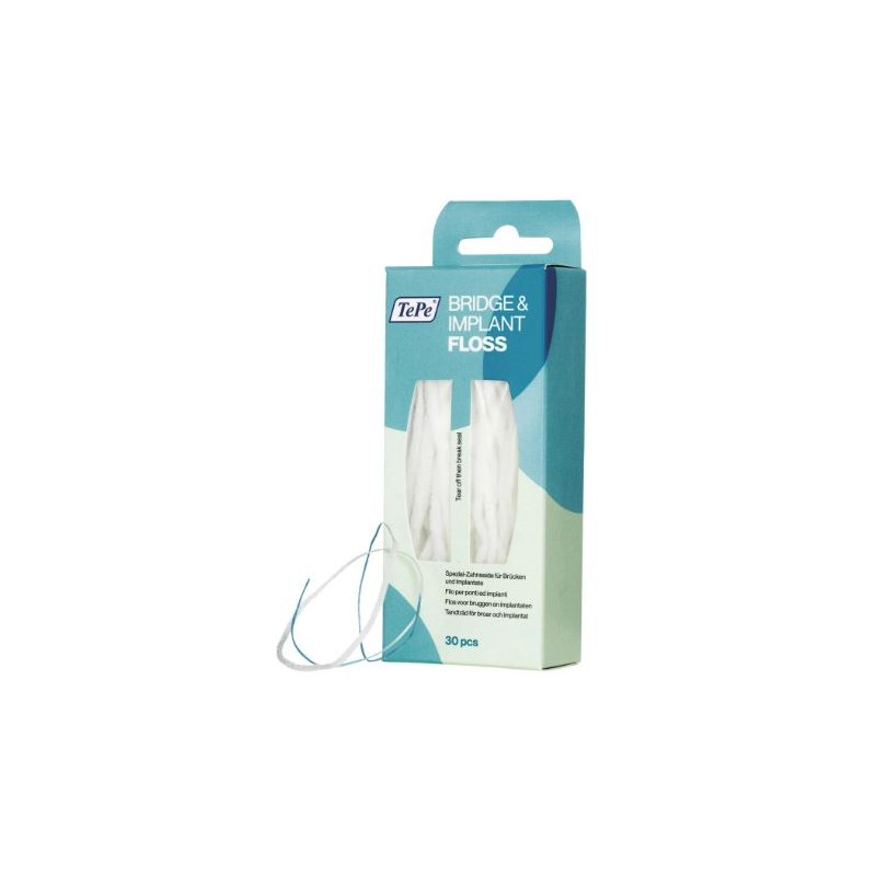 ZAHNSEIDE FÜR BRÜCKENIMPLANTATE 30 STÜCK INTERDENTALSEIDE ZAHNSEIDE FÜR BRÜCKENIMPLANTATE 30 STÜCK INTERDENTALSEIDE
