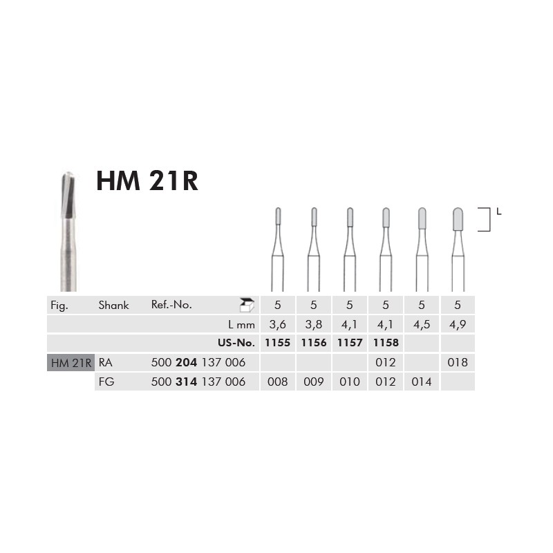 FRESA TUNGSTENO HM21R 012 PER CONTRANGOLO