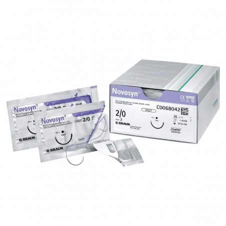 12 SUTURE BRAUN NOVOSYN VIOLA G0068.. 12 SUTURE BRAUN NOVOSYN VIOLA G0068..