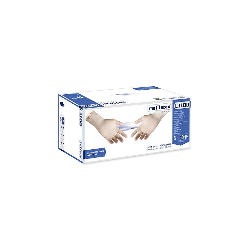 LATEX PFE S-6/7 ANATOMISCHE HANDSCHUHE