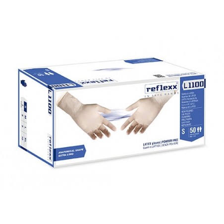 LATEX PFE S-6/7 ANATOMISCHE HANDSCHUHE