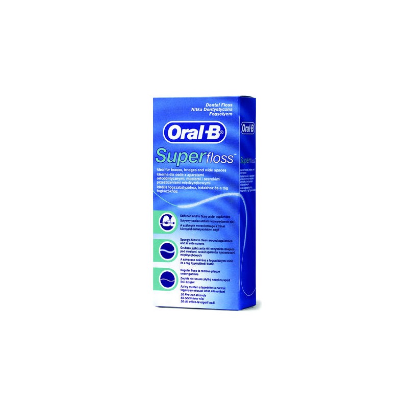 SUPERFLOSS 50 INTERDENTALSEIDE SUPERFLOSS 50 INTERDENTALSEIDE