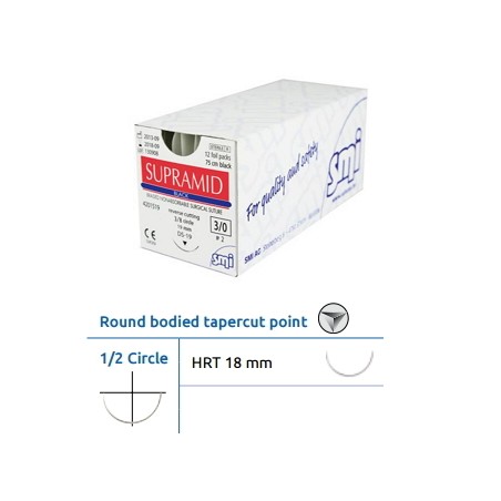 SUTURE SUPRAMID 3/0 HRT18 4200518 SUTURE SUPRAMID 3/0 HRT18 4200518