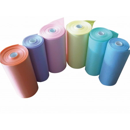 6 ROLLEN MIT 60 BLAUEN ÖKO-LÄTZCHEN LANG