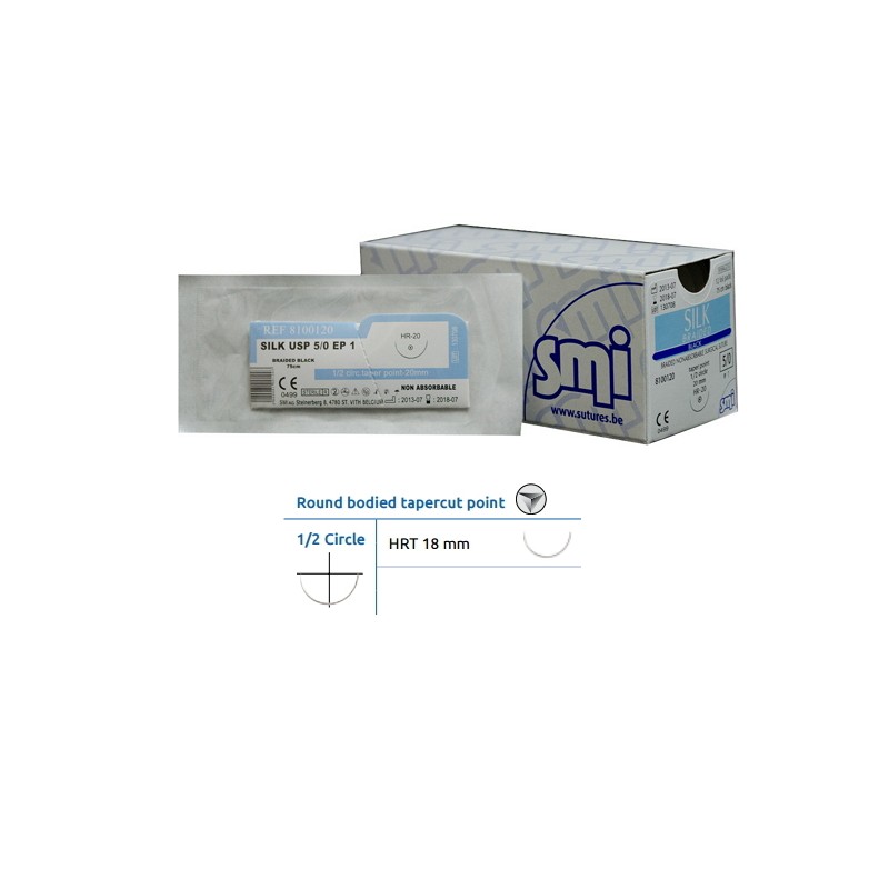 SEIDENNÄHTE 4/0 HRT18 1/2C