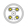 TITANUS KIT ABLATORE A LUCE LED CON 1 INSERTO - RACCORDO EMS
