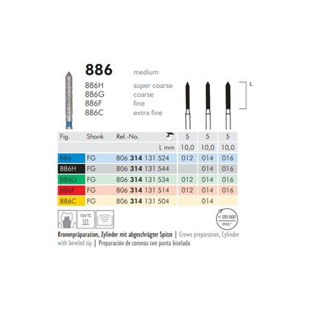 DIAMANT-TURBINENFRÄSER