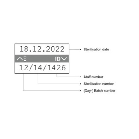 6000 ETICHETTE+TAMPONE PER NEW MELADOC 1086