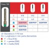 FRESE DIAMANTATE CILINDRO PUNTA ARROTONDATA