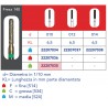 FRESE DIAMANTATE CILINDRO PUNTA ARROTONDATA