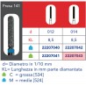 FRESE DIAMANTATE CILINDRO