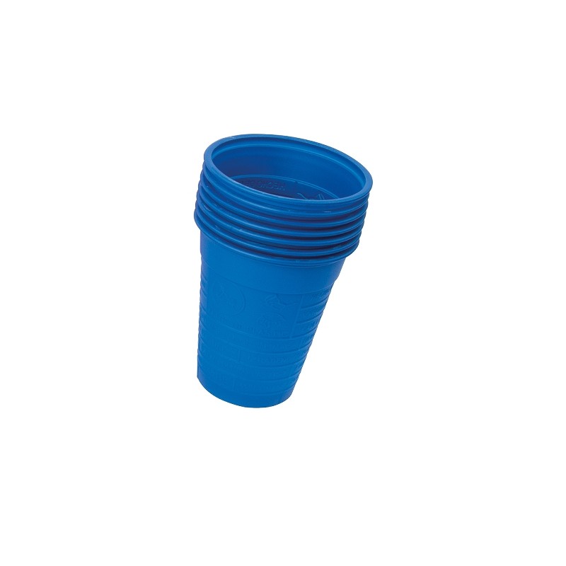 BICCHIERI MONOUSO BIO-COLOR CUP BLU